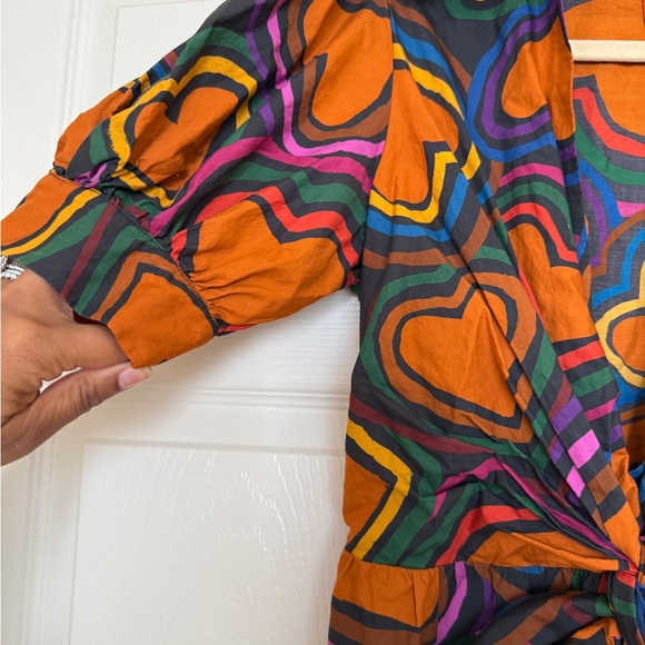 Farm Rio Anthropologie Heart Bow Front Dress - Picture 5 of 11